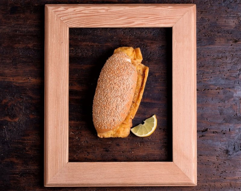 pane panelle cornice fetta di limone