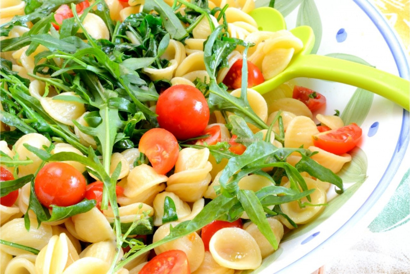 orecchiette rucola pomodorini