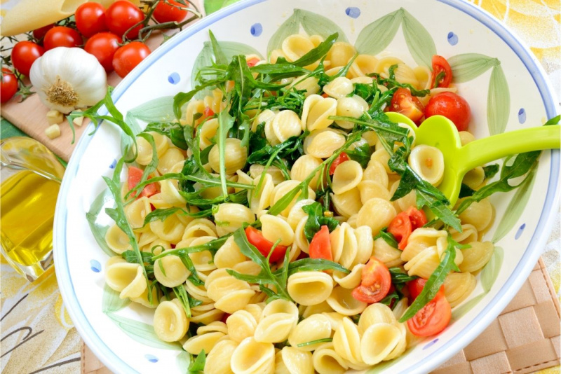 orecchiette rucola pomodori primo piatto pronto