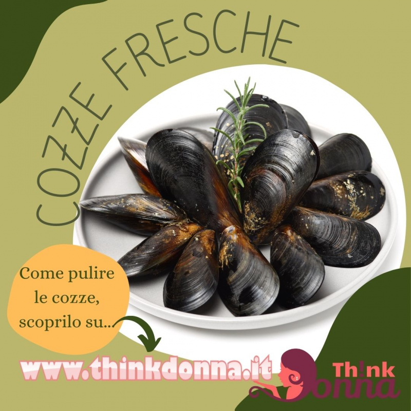 pulizia cozze fresche