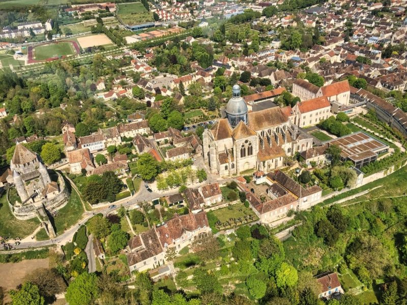 Provins cit medievale vista aerea