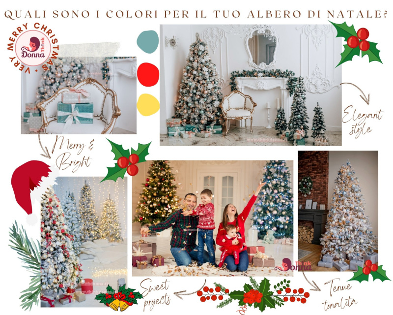 quali sono i colori albero di natale rossoazzurro oro