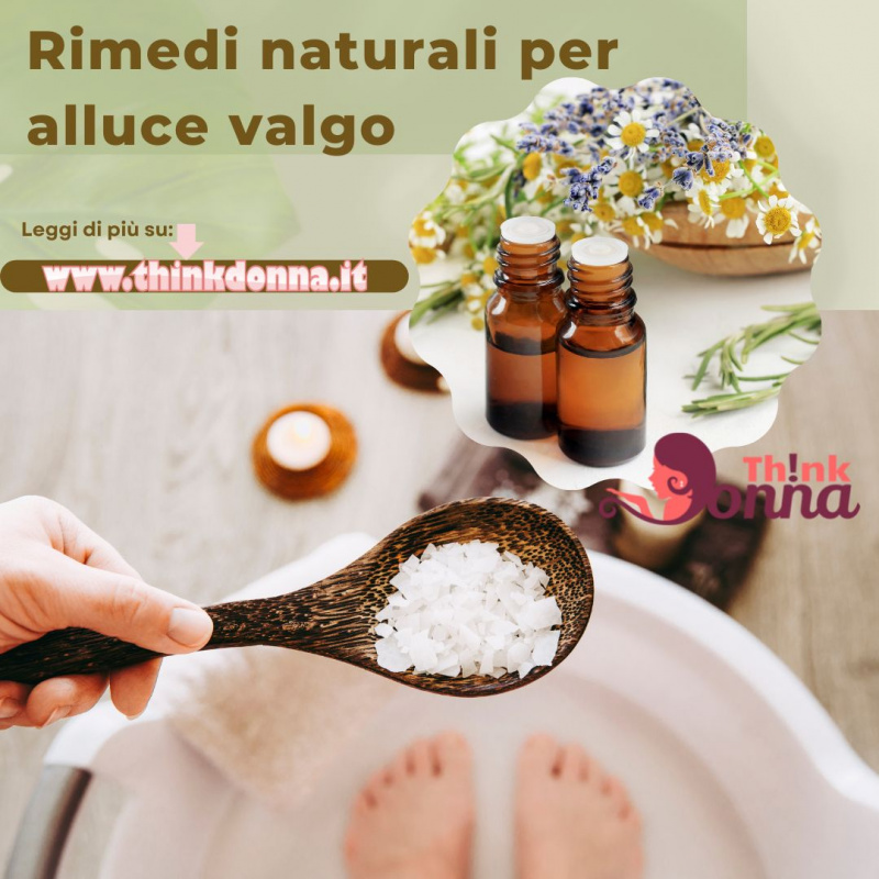 cucchiaio sale epsom preparazione pediluvio rimedio naturale alluce valgo