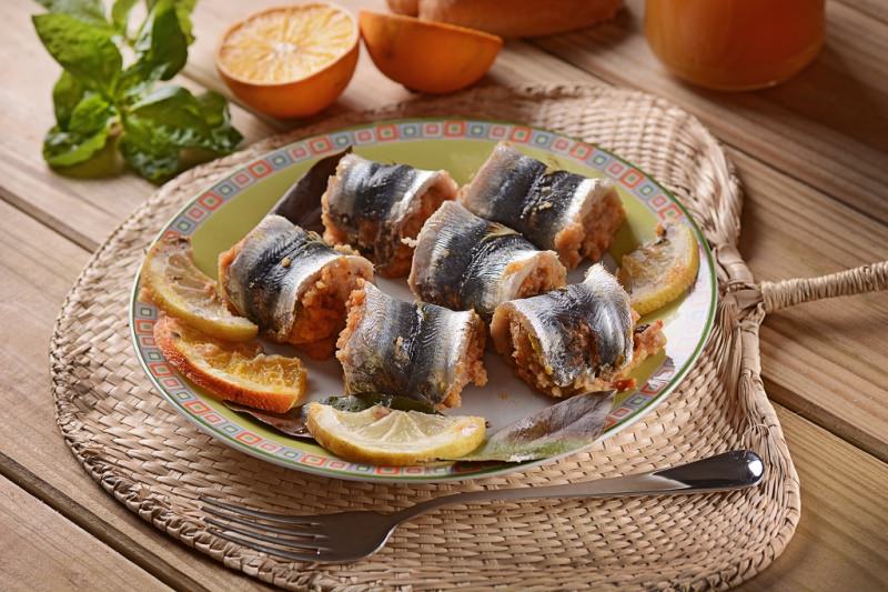 sarde a beccafico antipasto