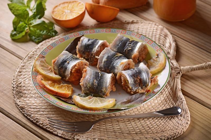 sarde a beccafico antipasto