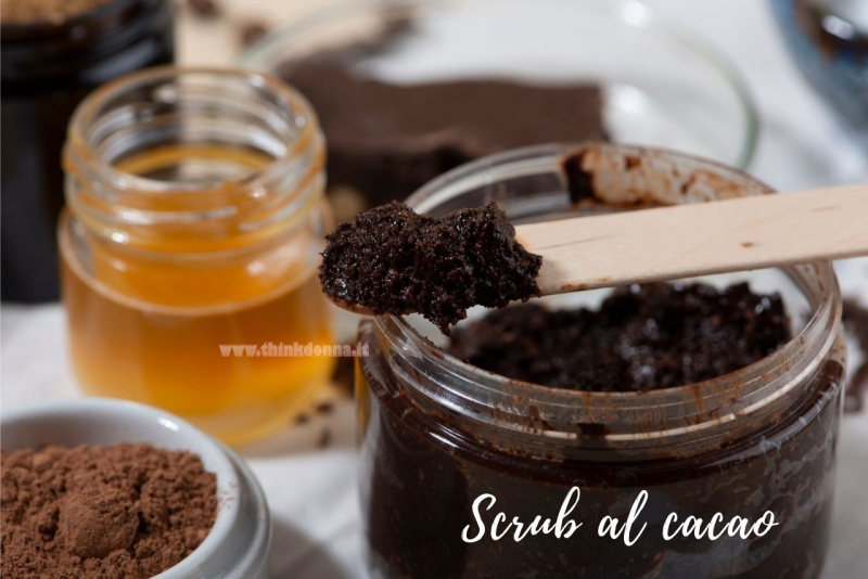 scrub al cacao barattolo vetro miele