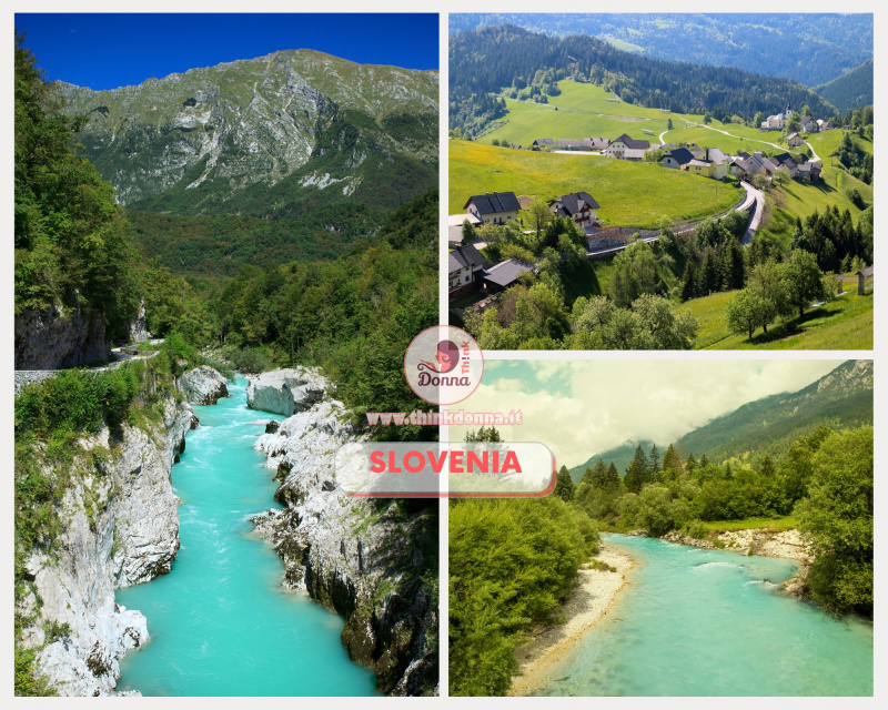 viaggi in Slovenia parco fiume Isonzo alberi case villaggi