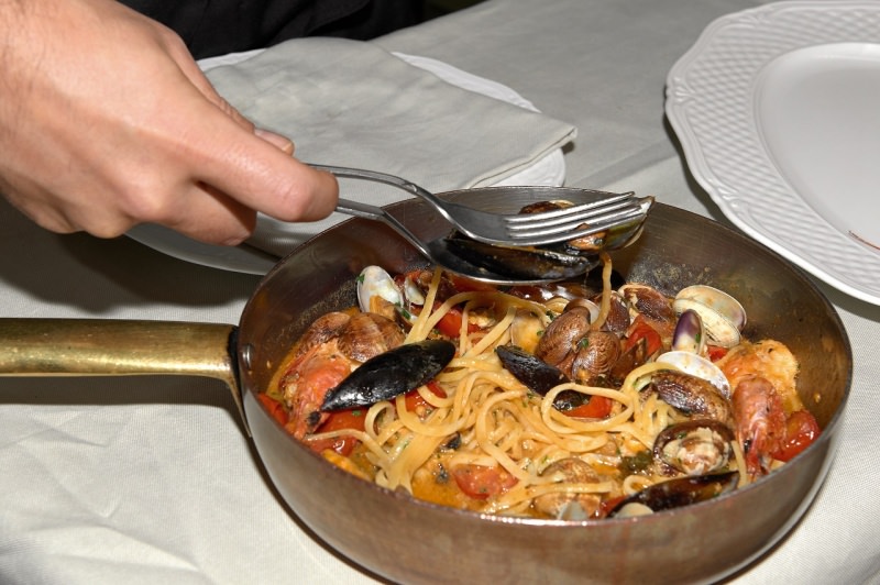 spaghetti allo scoglio padella