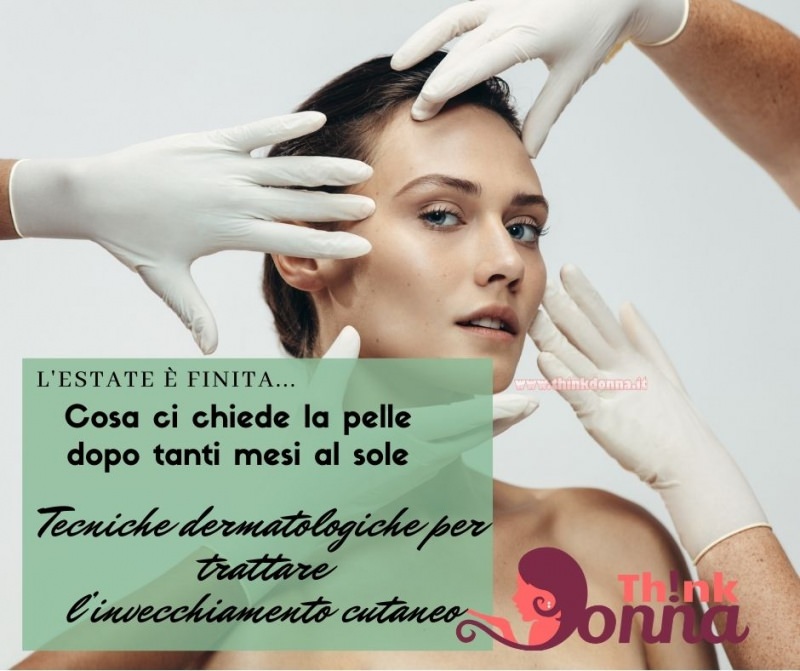 trattamenti estetici dopo estate viso donna mani medico guanti