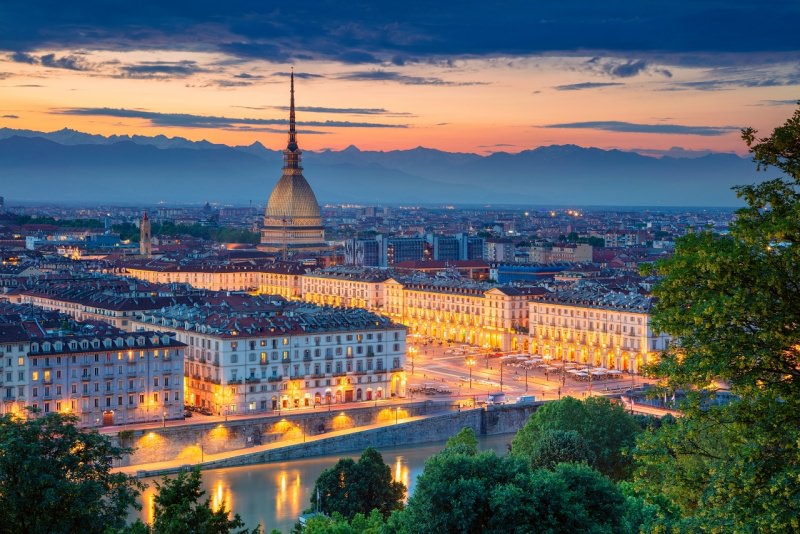 Torino tramonto Mole Antonelliana