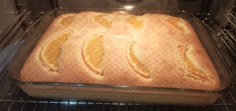 teglia pirofila rettangolare pyrex doratura torta fatta in casa arancia