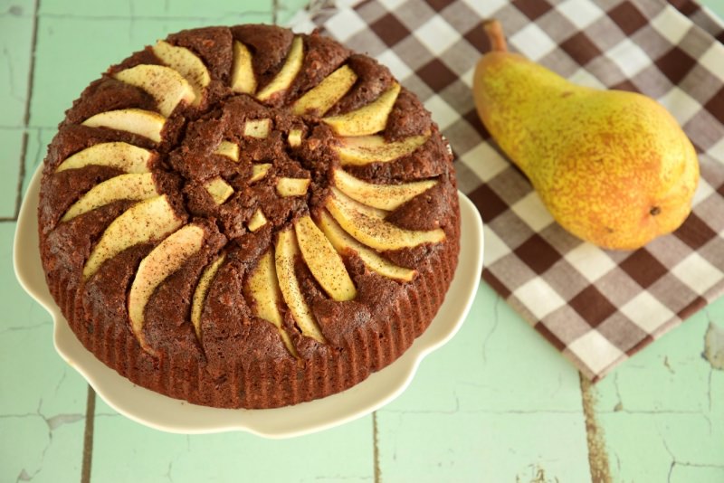 torta soffice pere e cioccolato morbida ricetta fatta in casa