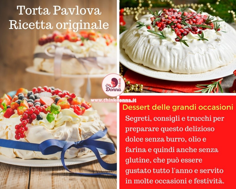 torta pavlova dolce meringa panna dessert natale 