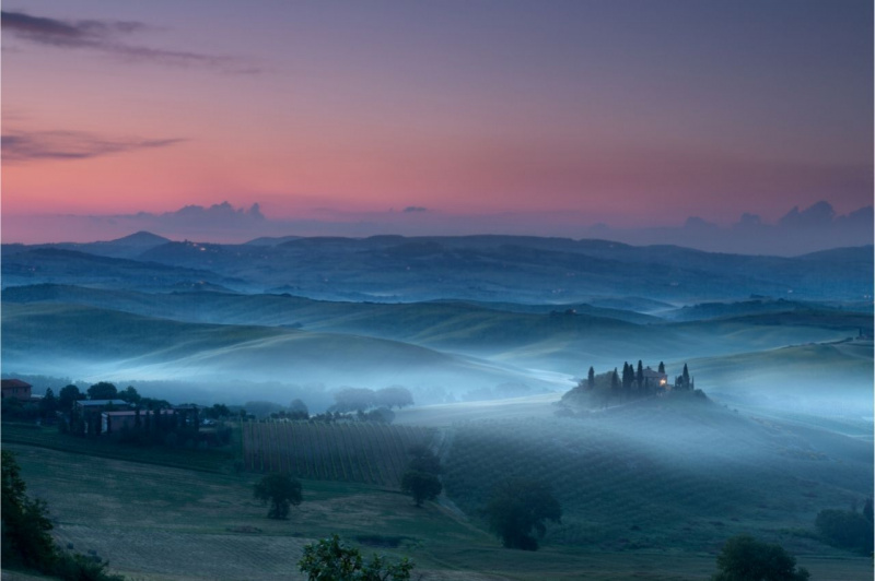 weekend romantico toscana borgo nebbia 