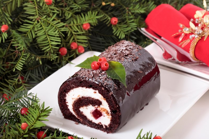 tronchetto di natale cioccolato Bche de Nol au chocolat