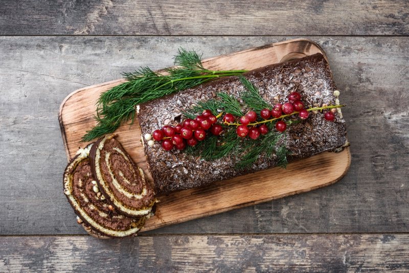 tronchetto di natale cioccolato Bche de Nol au chocolat