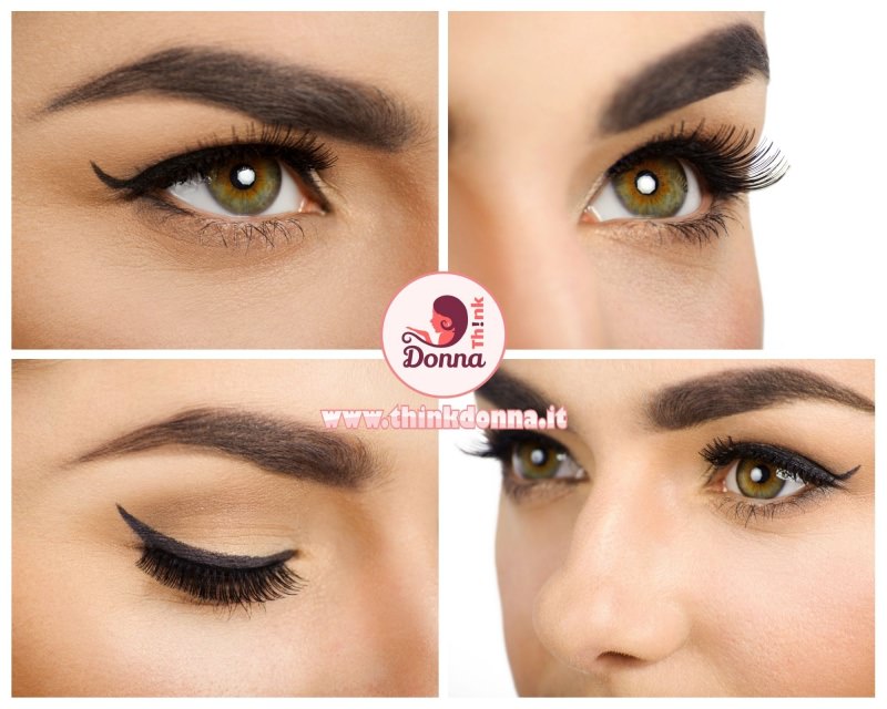trucco occhi verdi makeup eyeliner mascara nero