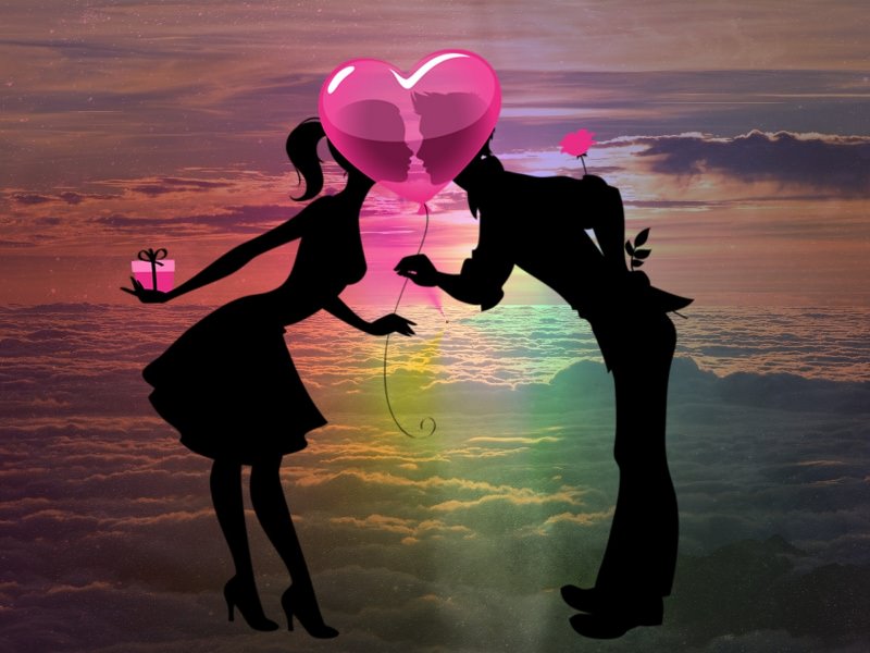 giorno di san valentino illustrazione coppia amore cuore mare